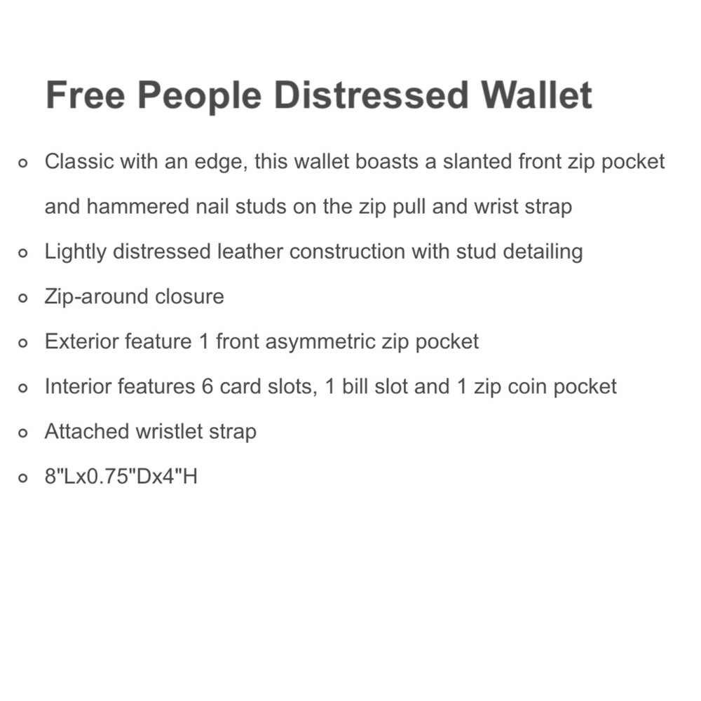 Free People Distressed Wallet - Picture 6 of 6